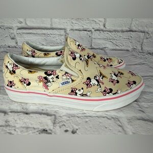 VANS x Disney Minnie Mouse Polka Dot Bow Slides Sandals M 7.5 W 9